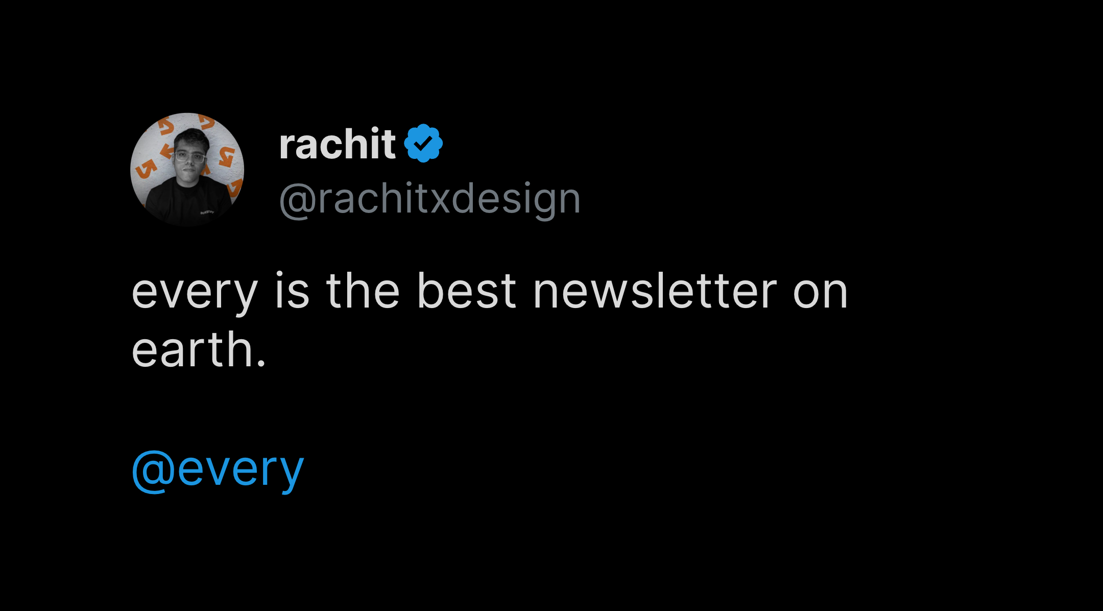 Customer testimonial