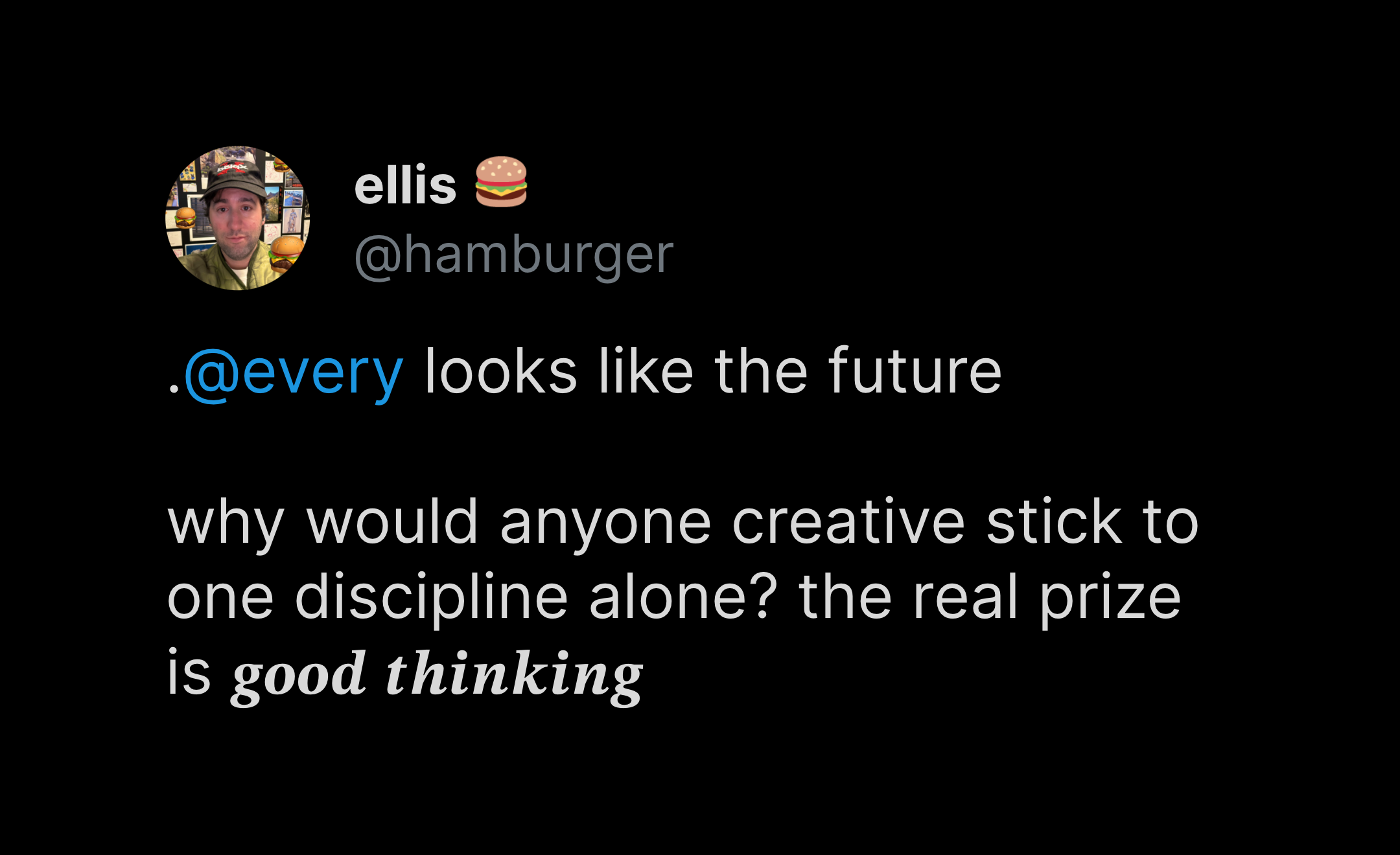 Customer testimonial